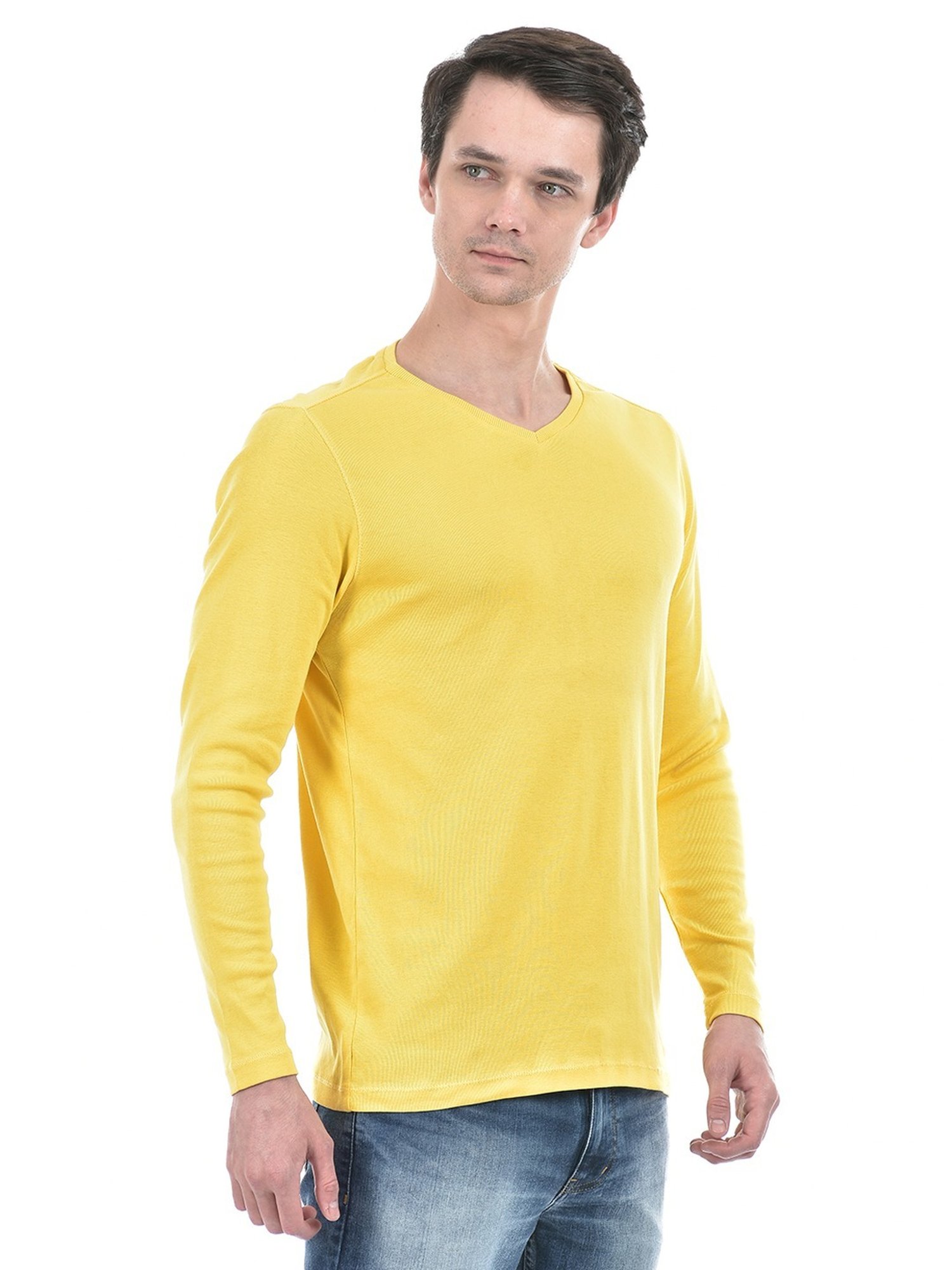Numero Uno Ochre Och Cotton Regular Fit T-Shirt