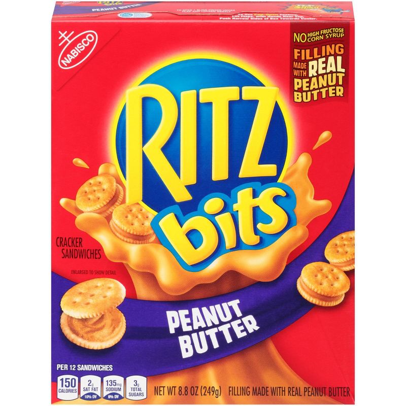 Ritz Bits Cracker Sandwiches with Peanut Butter - 8.8oz