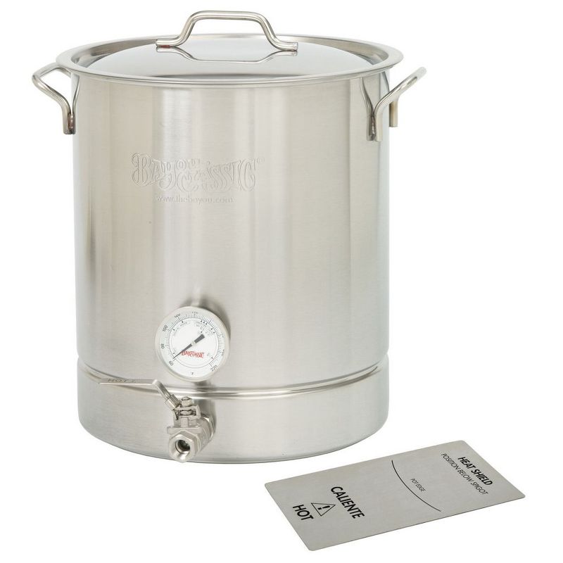 Bayou Classic 800-440 10 Gallon 40 Quart Stainless Steel 4 Piece At Home Brew Pot Kit