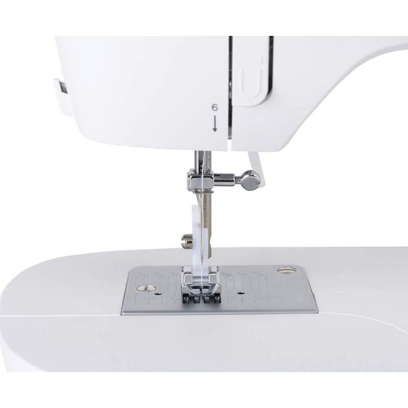 Singer M1500 Portable Sewing Machine with 57 Stitch Applications, Pack of Needles, Bobbins, Seam Ripper, Zipper Foot, and More Accessories, White