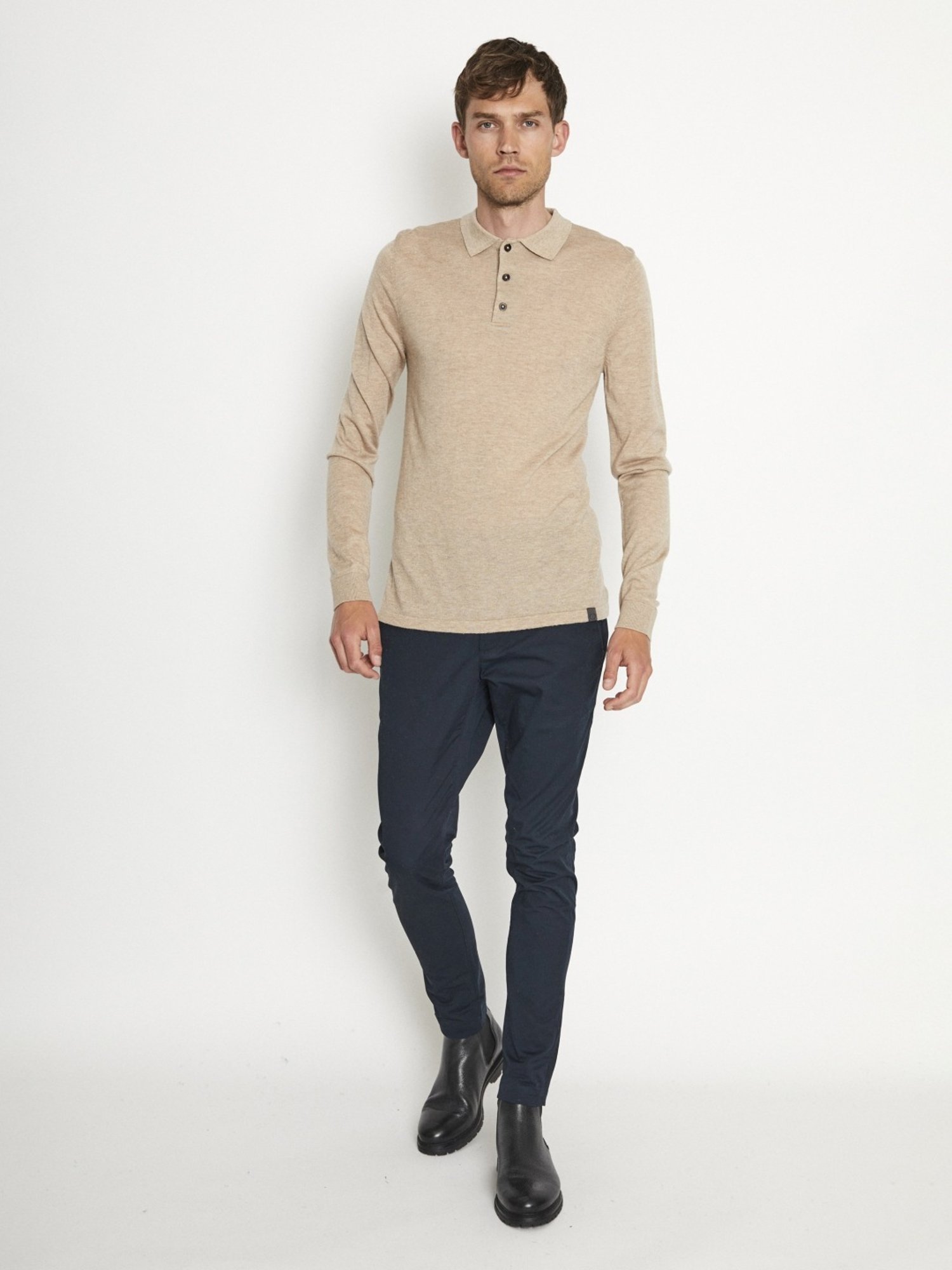 Bruun & Stengade Beige Regular Fit Sweater