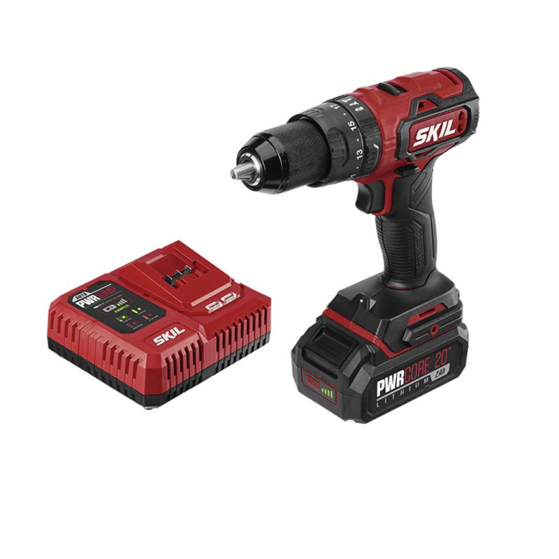 Skil HD529402 PWRCore 20 20V Brushless Lithium-Ion 1/2 in. Cordless Hammer Drill Kit (2 Ah)
