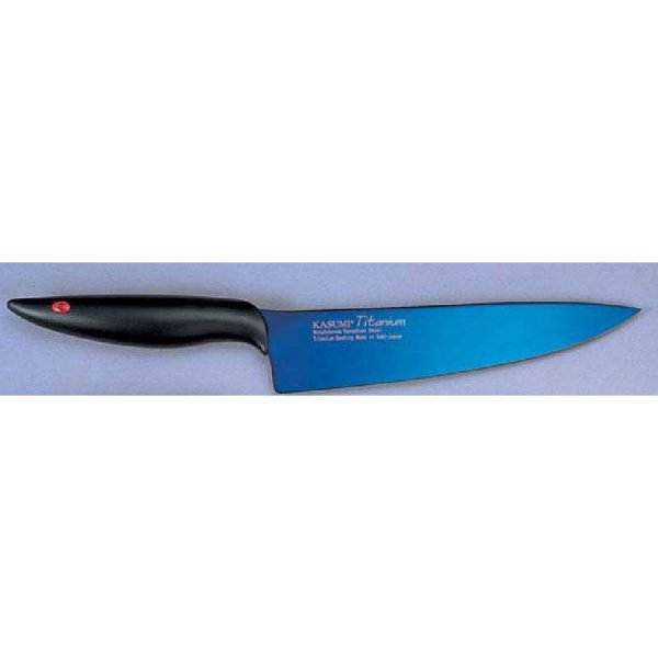 Chroma Kasumi Titanium: 7 3/4" Chef Knife - Blue