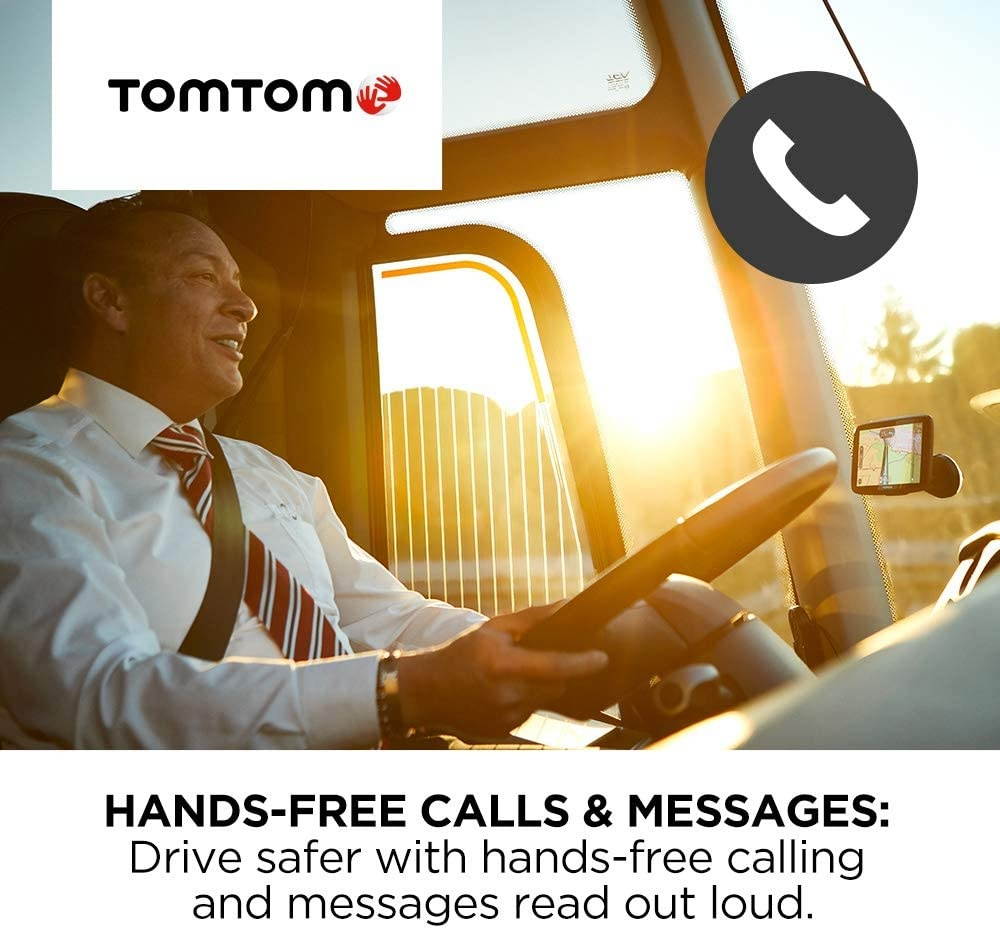 TomTom Trucker 520 5 Inch Gps Navigation Device For Trucks with Wi-Fi Connectivity, Smartphone Services, Real Time Traffic And Maps Of North America