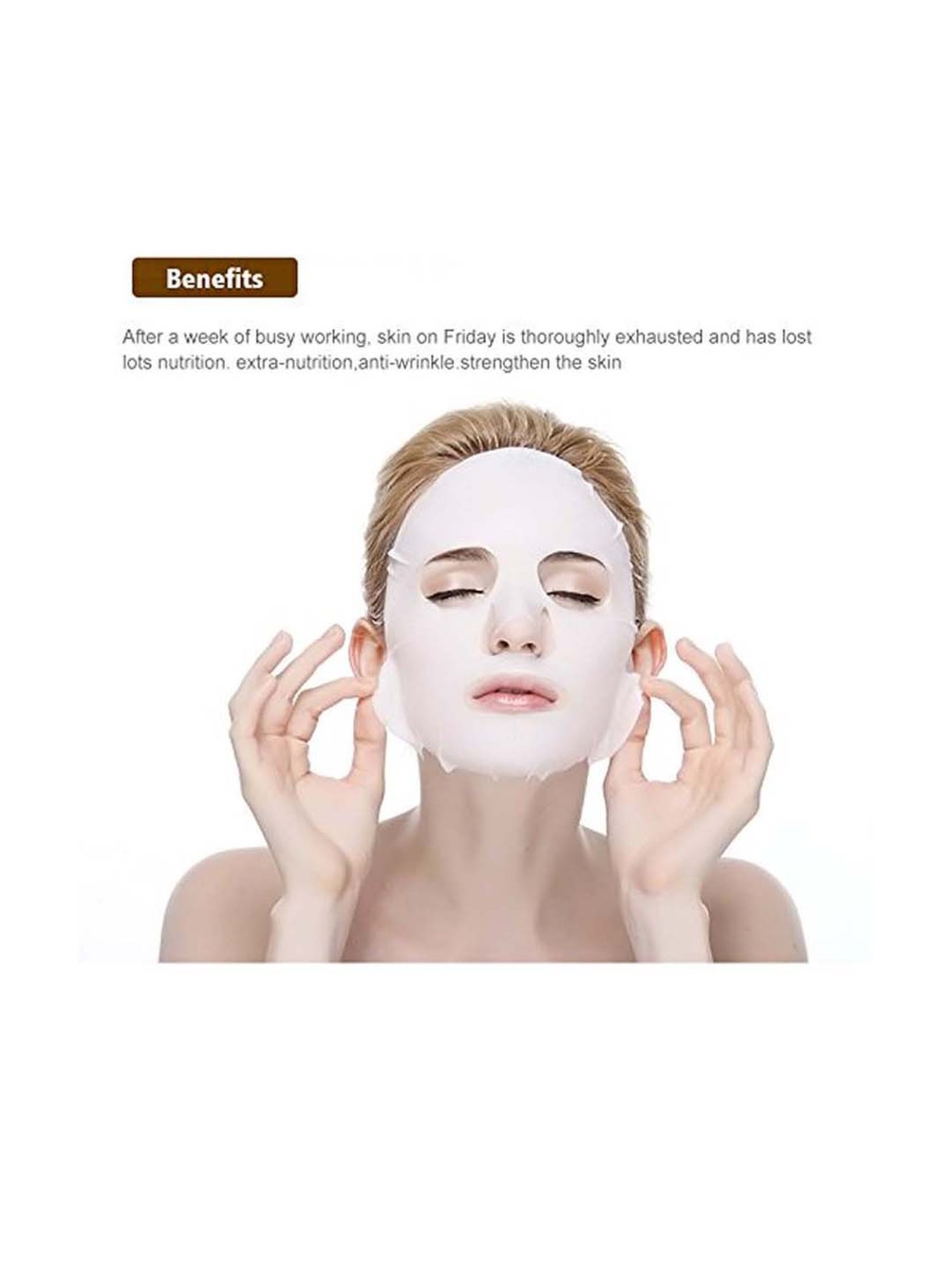 MONDSUB Pomegranate+Sheep Placenta Face Sheet Masks (Pack of 6) - 20 gm Each