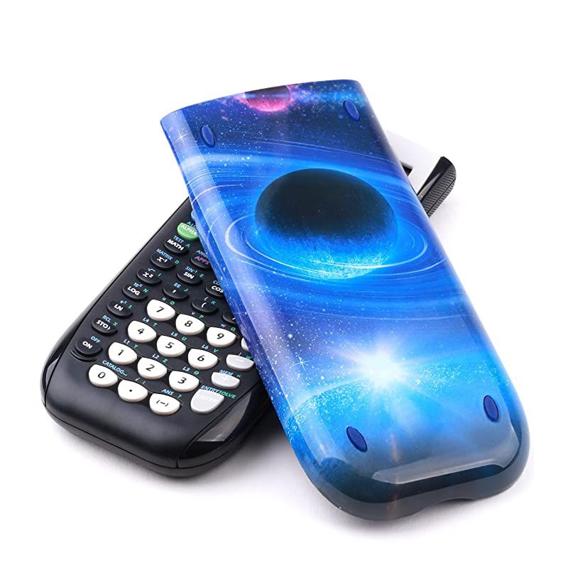Hard Slide Case-Cover for TI-84 Plus, TI 84-Plus C Silver Edition, TI-89 Titanium Graphing Calculator, Galaxy