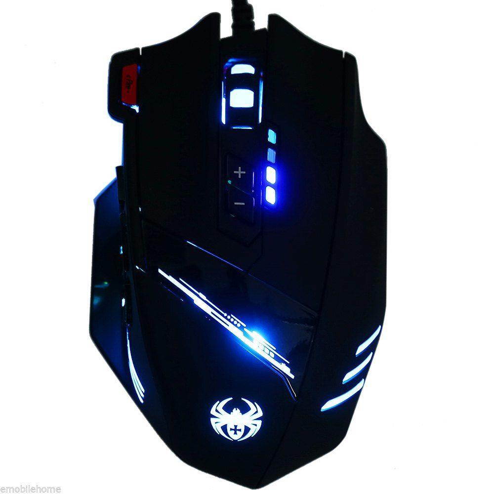 ZELOTES C-12 12 Key Wired USB Optical Game Mouse Adjustable 4000DPI