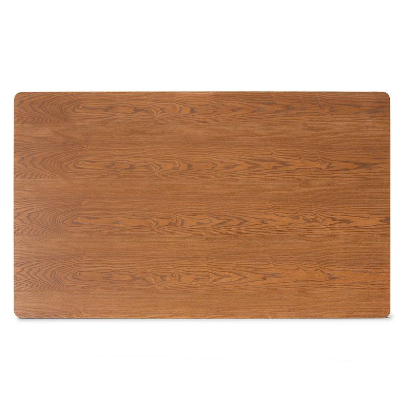 5pc Riordan Fabric Upholstered and Wood Dining Nook Set Gray/Walnut Brown - Baxton Studio