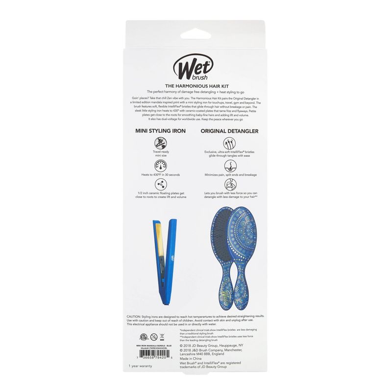 Wet Brush Harmonious Hair Kit - Blue Mandala