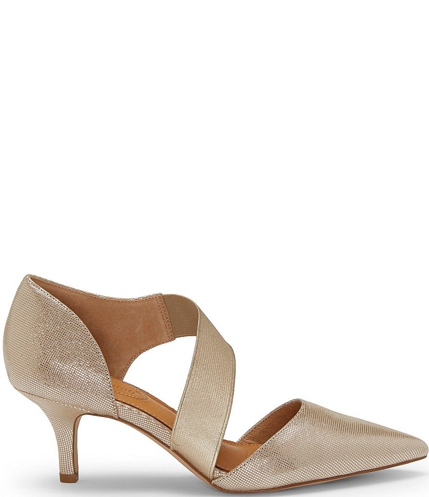CC Corso Como Denice Leather Asymmetrical Pointed Toe Pumps