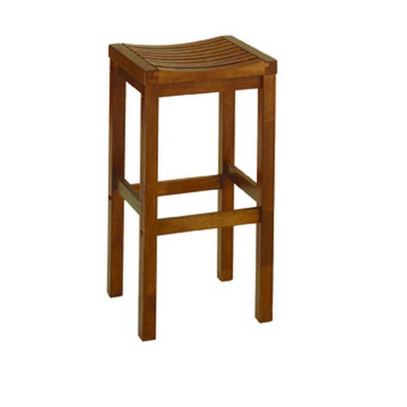 Saddle Seat 29" Barstool Hardwood/Oak- Home Styles