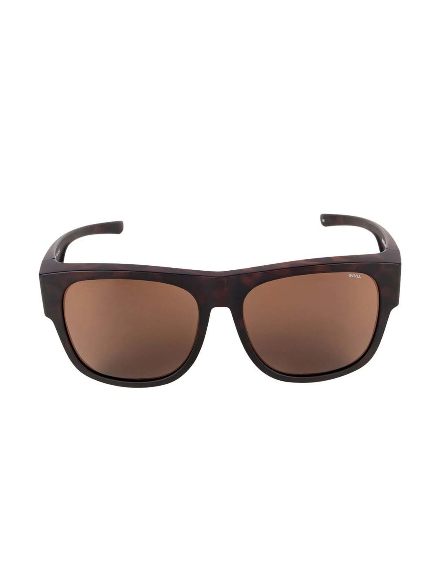 INVU Brown Wayfarer UV Protection Sunglasses for Men