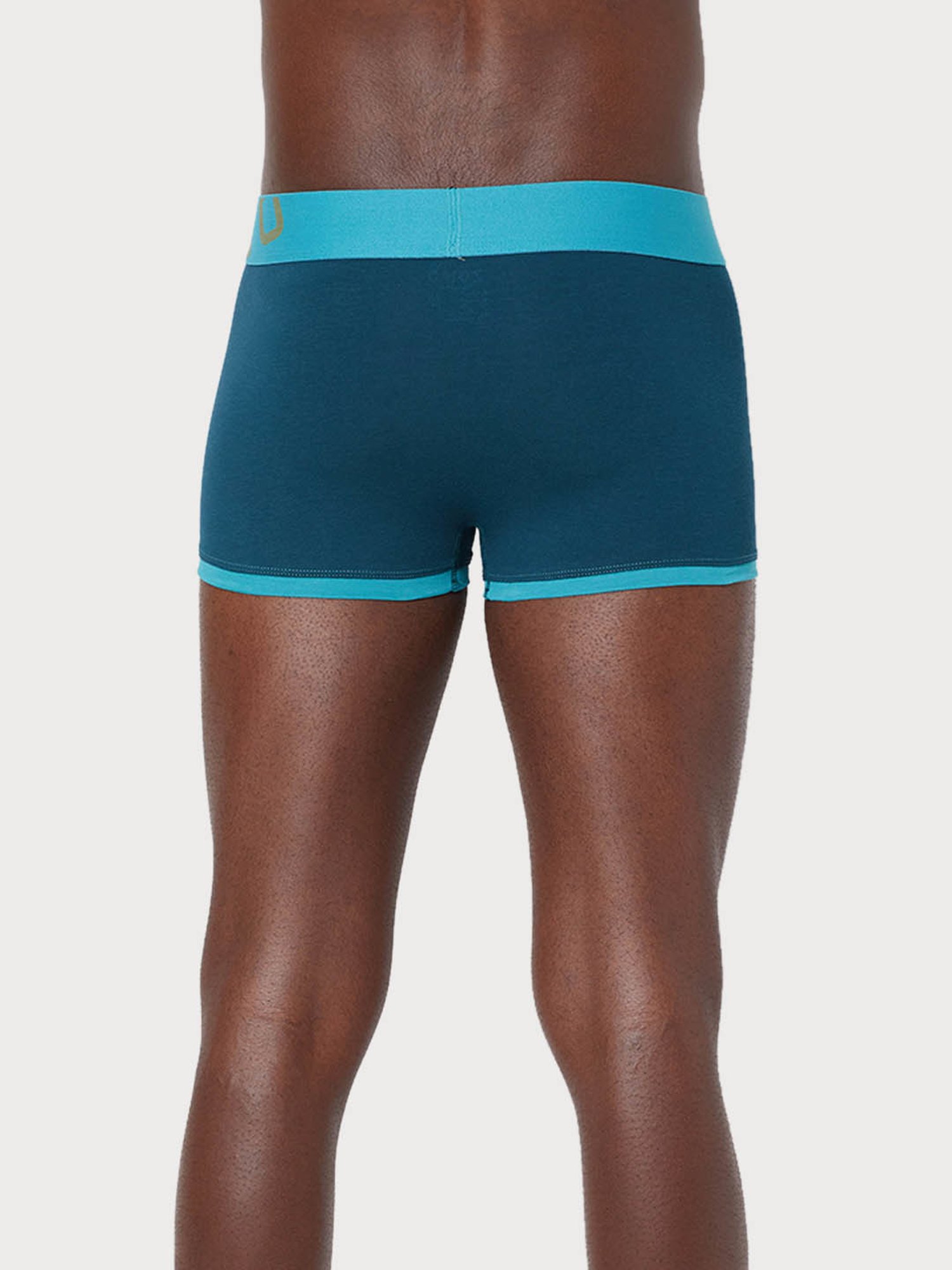 Zoiro Pagoda Blue & Directory Blue Regular Fit Trunks - Pack Of 2