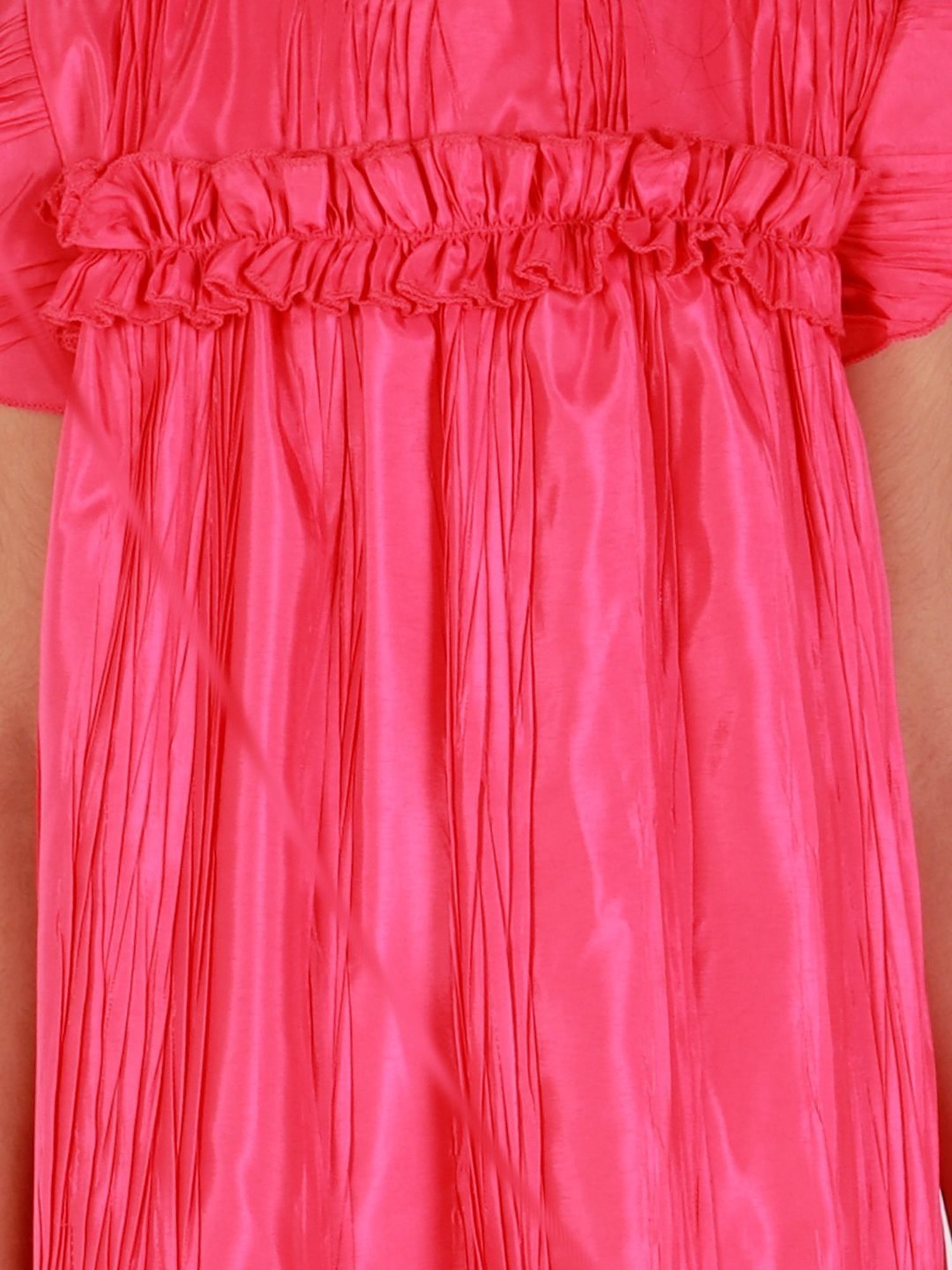 KidsDew Pink Textured Pattern Casual Dress