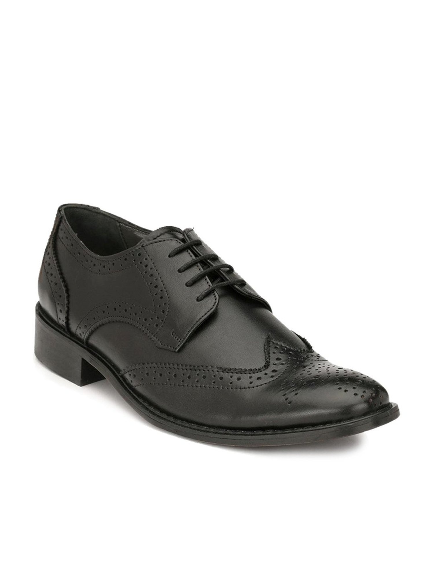 Hitz Men's Black Derby Shoes