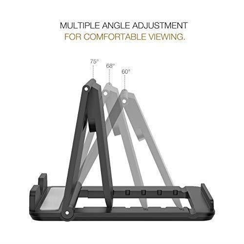 Smart Phone and Tablet Stand - Foldable Vertical and Horizontal Mount for iPhone / iPad / Samsung Galaxy / HTC One and all Mobile Phones Blue