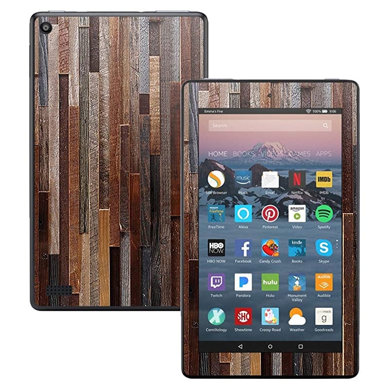 Skin Compatible with  Kindle Fire 7 (2017) - Woody | Protective, Durable, and Unique Vinyl Decal wrap Cover | Easy to Apply, Remove, and Change Styles | Made in The USA