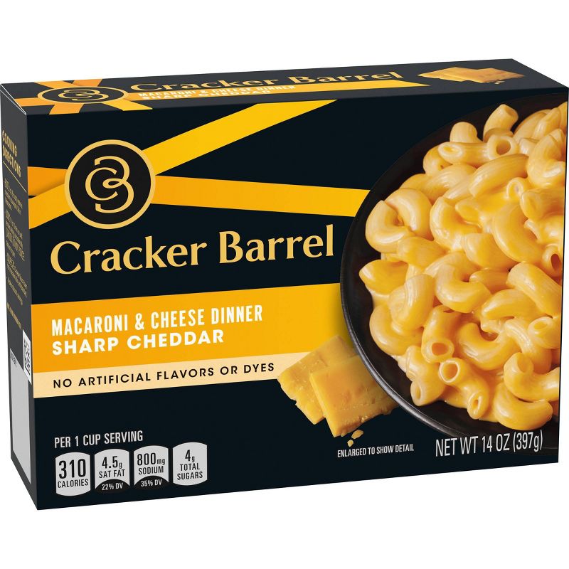 Cracker Barrel Sharp Cheddar Macaroni & Cheese Dinner 14oz