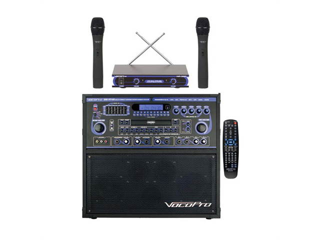 Vocopro GIG-STAR PROII 100W Karaoke System with Dual Wireless Microphones with 20 Discs