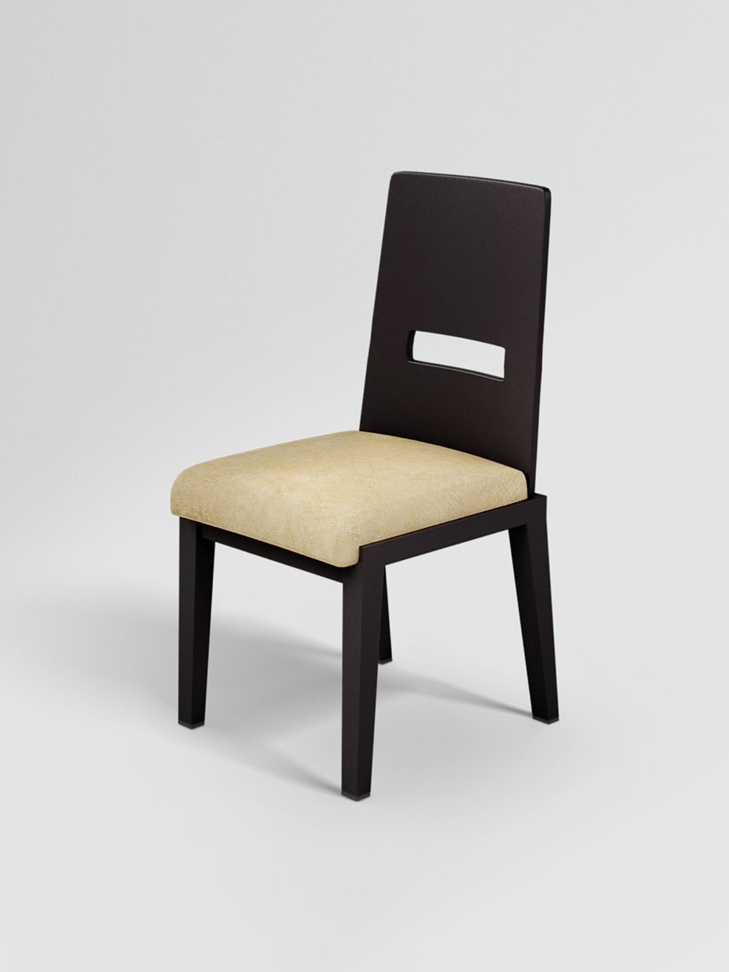 Durian Elanor Modern Brown & Beige Premium Leatherette Dining Chair