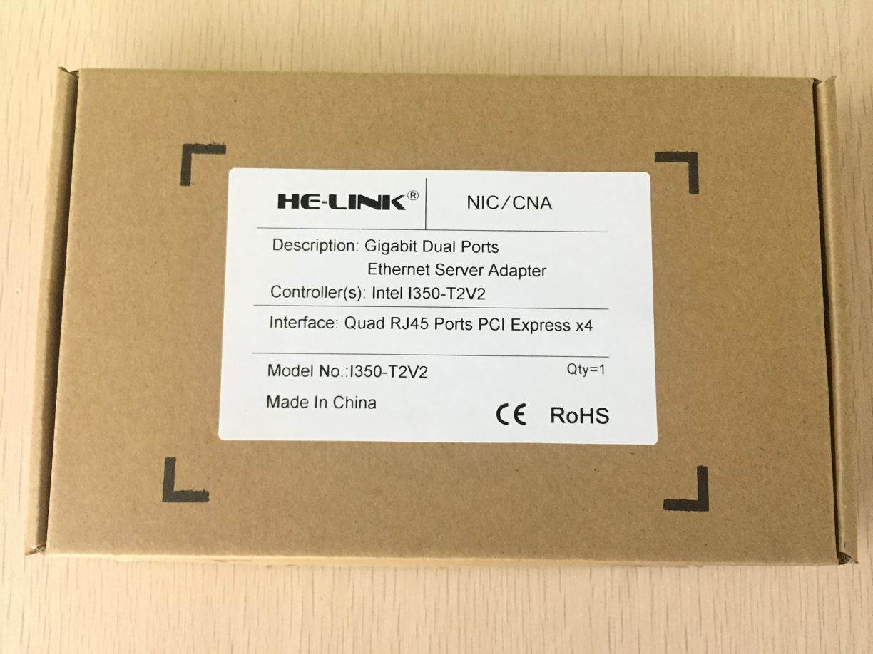 HE-LINK for Intel I350T2V2BLK ETHERNET SERVER ADAPTER I350-T2V2 BULK