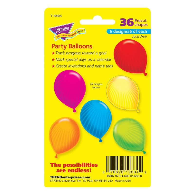 6pk 36 per Pack Party Balloons Mini Accents - TREND