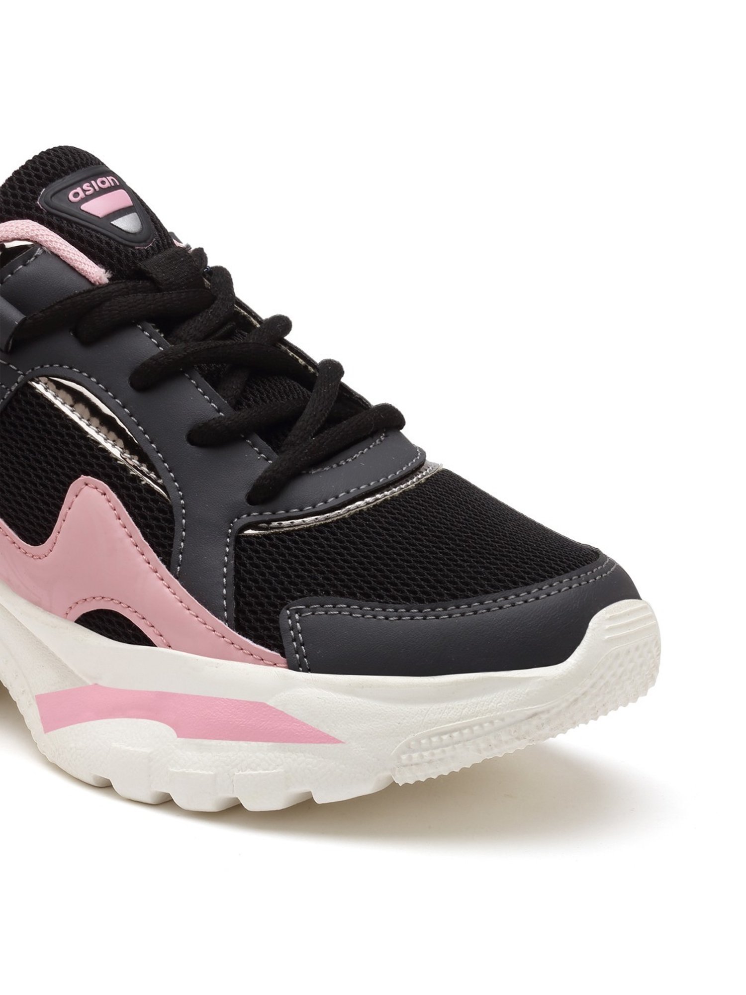Asian Women's Black Running Shoes