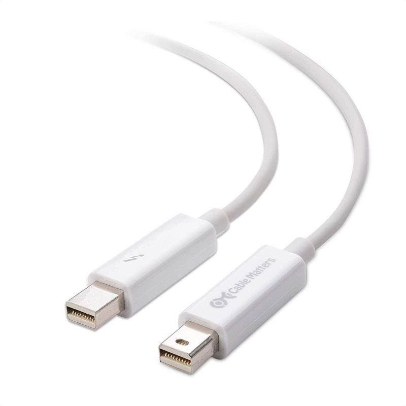 Certified Cable Matters Thunderbolt Cable (Thunderbolt 2 Cable) in White 6.6 Feet
