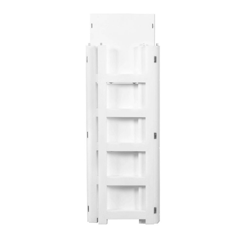 34" Cakewalk High Square Folding Bookcase White - Regency