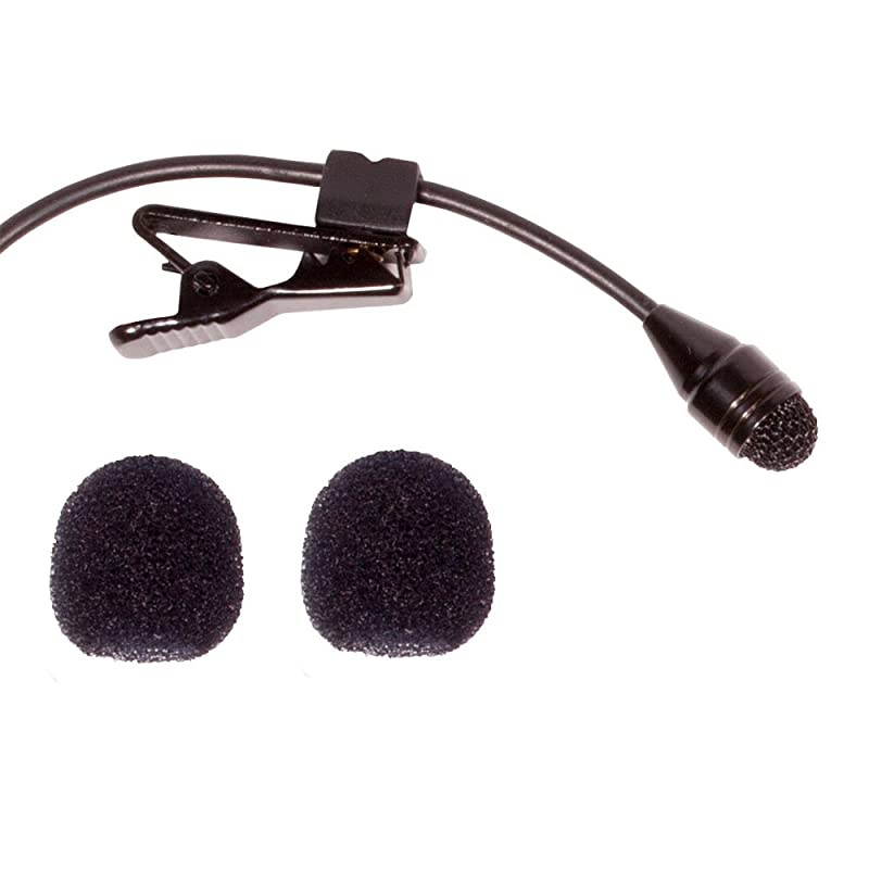 HQSE Locking TRS Lavalier Microphone Shirt Tie Clip On Lapel Mic Compatible with G3 Wireless Kit
