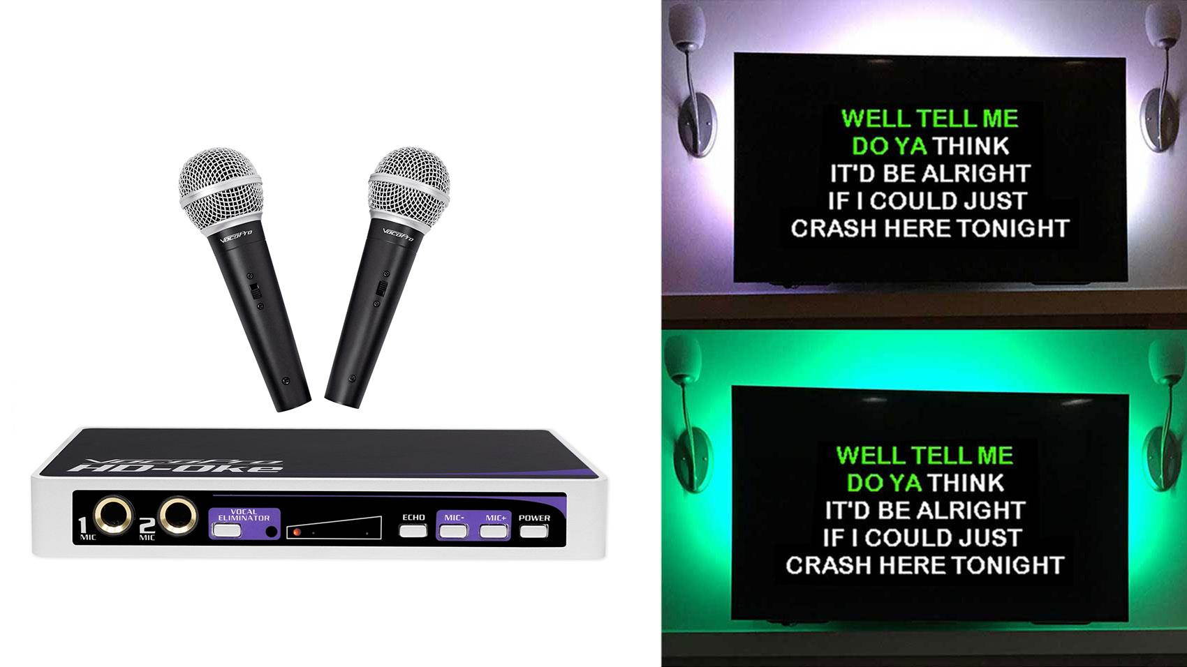 Vocopro HD-OKE Karaoke Microphone System 4 ipad/iphone/Android/Laptop/TV+LED's