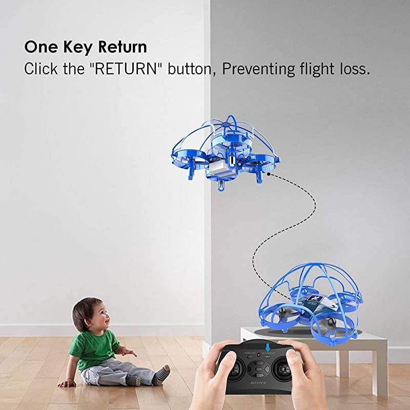 Mini Drone RC Nano Quadcopter Best Drone for Kids and Beginners RC Helicopter Plane with Auto Hovering 3D Flip Headless Mode and Extra Batteries Toys for Boys and Girls