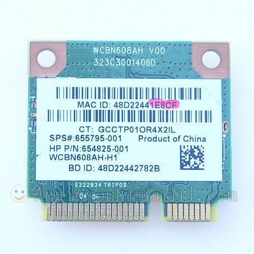 WIRELESS WIFI CARD for HP COMPAQ 655795-001 654825-001 ATHEROS AR5B225 BLUETOOTH 4.0 Mini PCI-E BT
