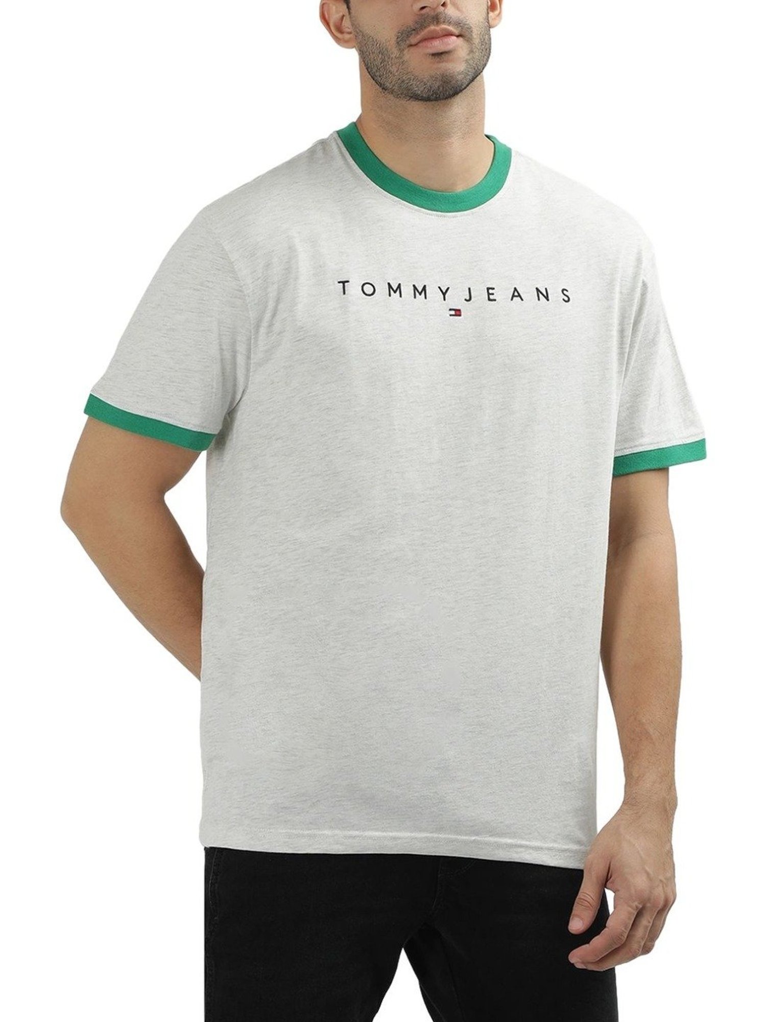 Tommy Hilfiger White Logo Regular Fit T-Shirt