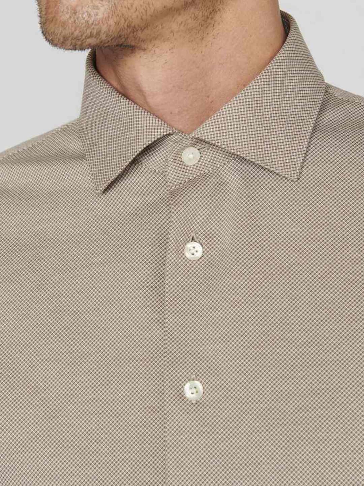 Matinique Beige Cotton Regular Fit Shirt