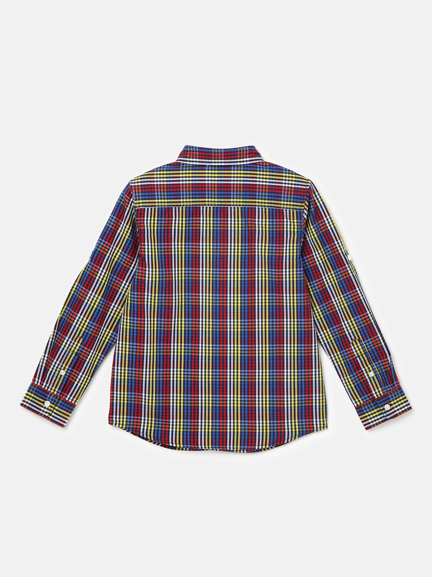 United Colors of Benetton Kids Multicolor Checks Full Sleeves Shirt