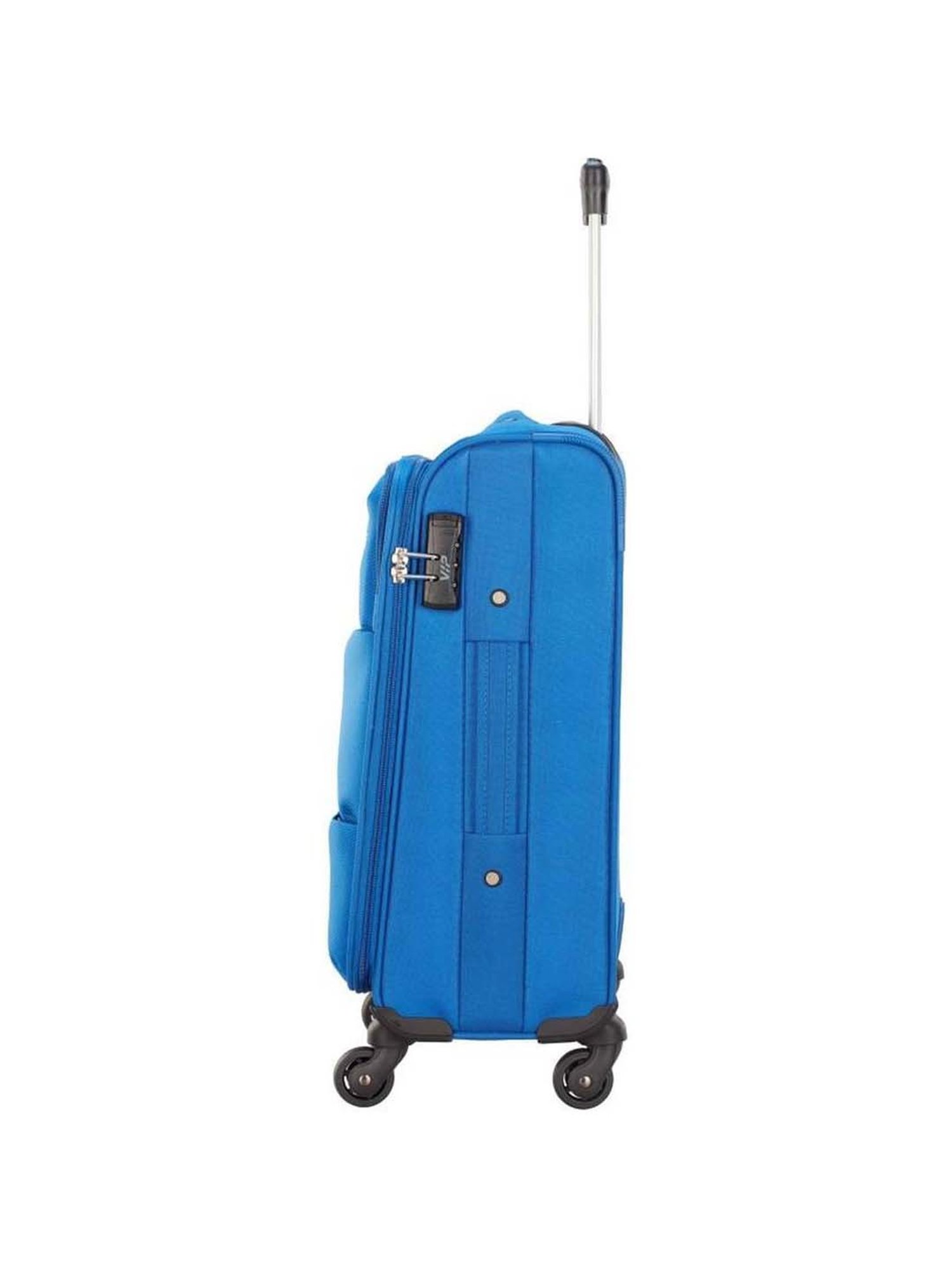 VIP Widget Blue Solid Soft Small Trolley Bag - 27.5 cm