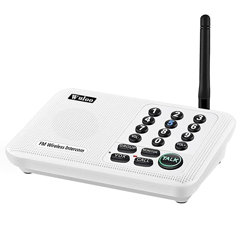 Intercoms Wireless for Home 5280ft Range 10 Channel 3 Code Intercom System for House Business OfficeOnly 1 Unit for Expandable The Original intercom System CAN NOT Work Without Other Units