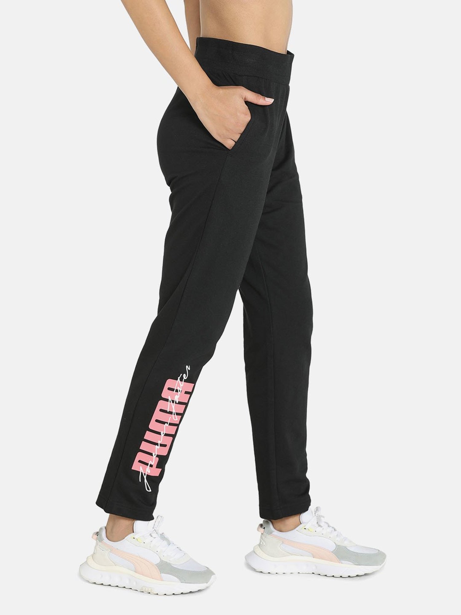 KENDALL + KYLIE Black Cotton Sports Tights