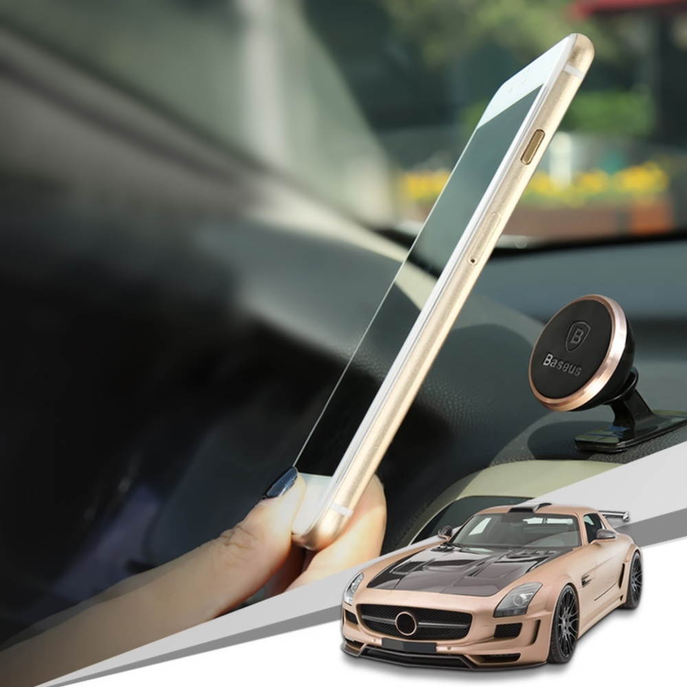 Baseus Cell Phone Holder for Car Windshield Air Vent Car Phone Mount Paste 360 Degree Rotation Suction Cup Dashboard Phone Holder Car Mount Wide Compatible with Phone