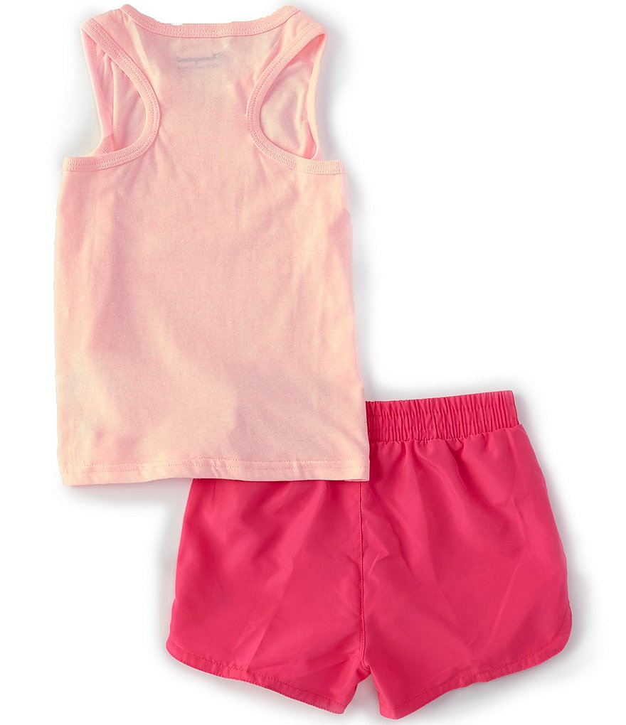 Champion Little Girls 2T-6X Script Logo Tank Top & Short Set