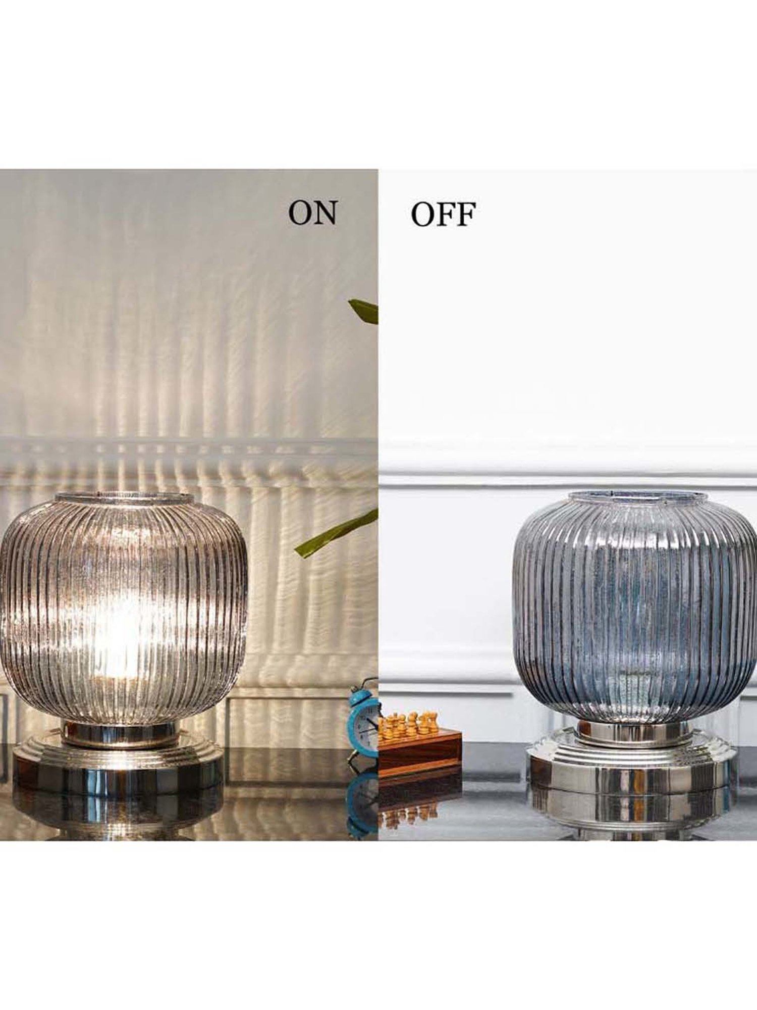 DecorativeRay Red PVC Study Table Lamp - Set of 1