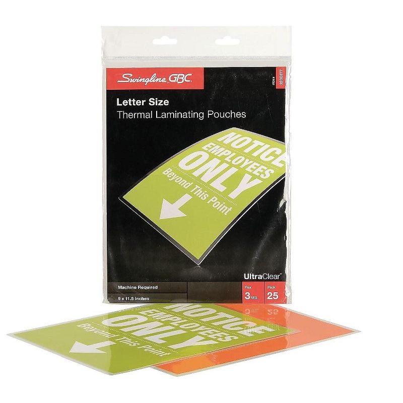 GBC UltraClear Thermal Pouches Letter 25/Pack (3200577) 413450
