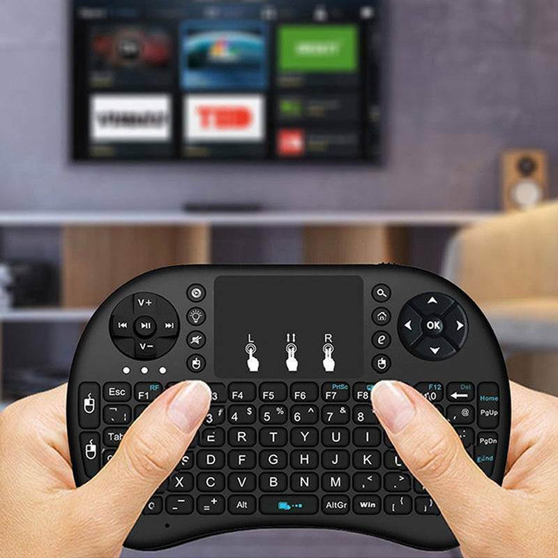 Mini Wireless Keyboard Backlit 2.4GHz USB Handheld Remote Control Keyboard for Smart TV, Laptop, PC, Tablet, X-box, Android TV Box