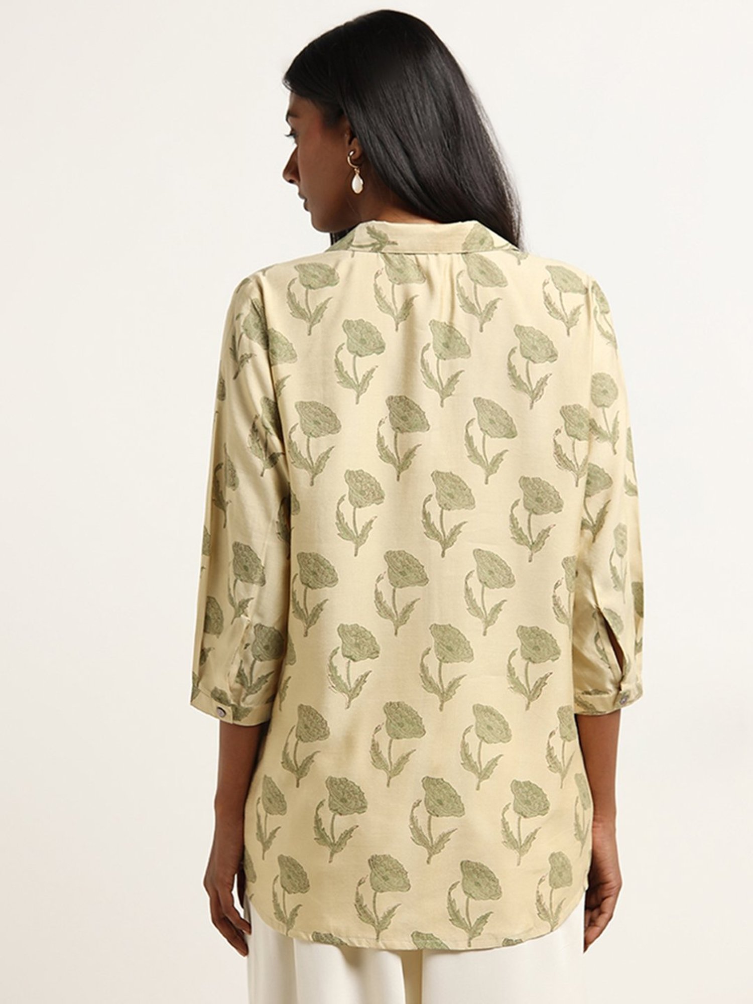 Zuba by Westside Sage Floral Printed Straight Tunic