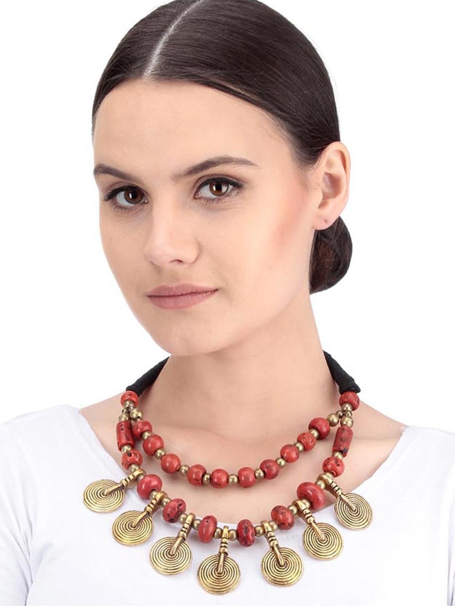 Imli Street Rust & Golden Necklace