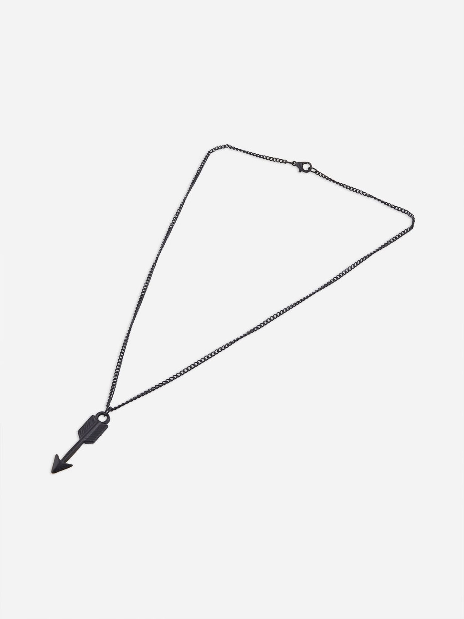 The Bro Code Black Arrow Pendant Necklace For Men