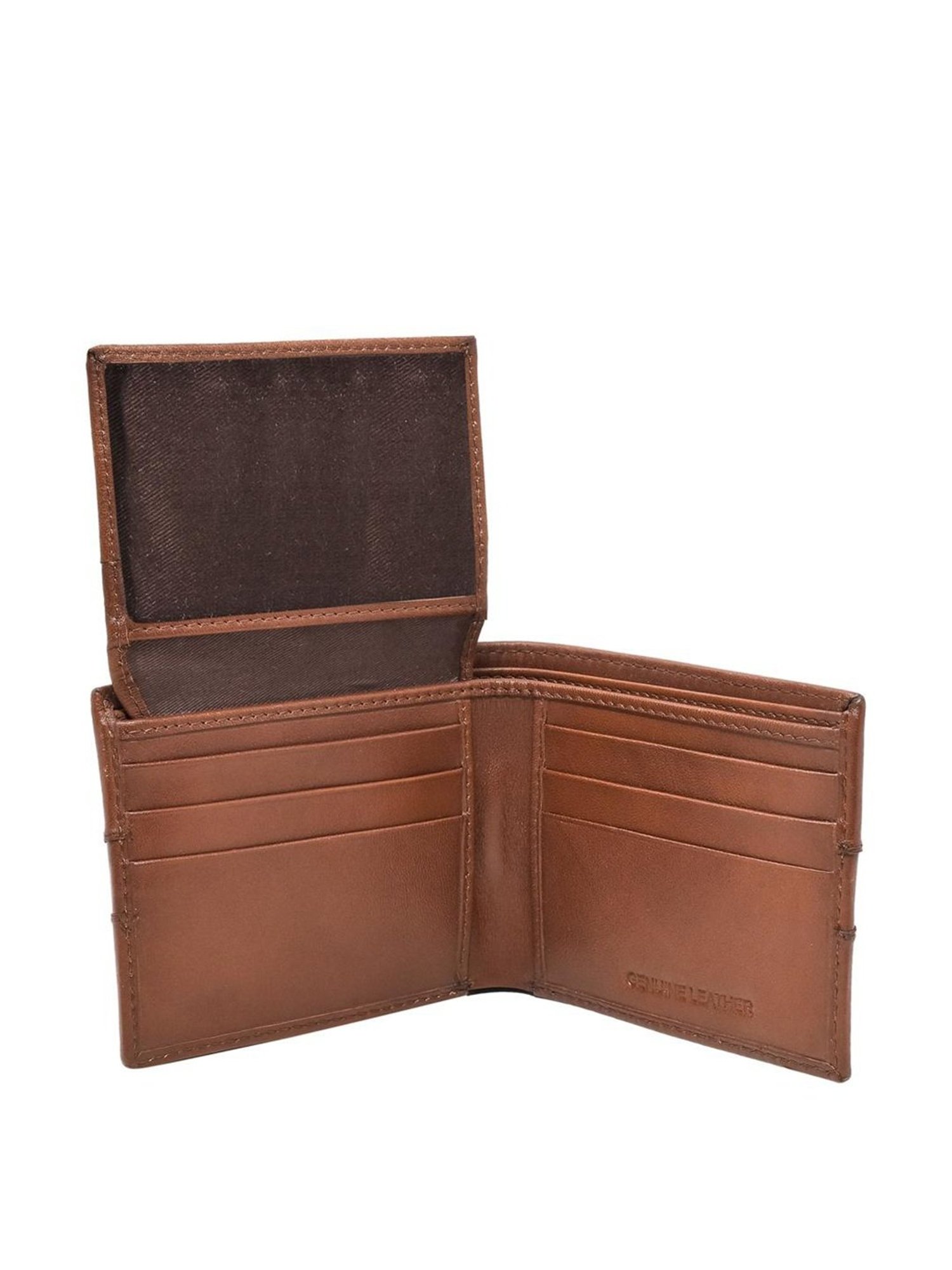 Tohl Volterra Tan Casual Leather Bi-Fold Wallet,Card Holder & Eyewear Case Set for Men