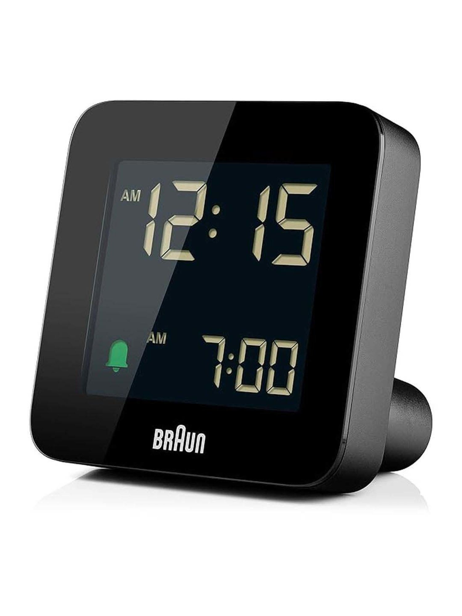 Braun Black Digital Radio Controlled Travel Alarm Clock
