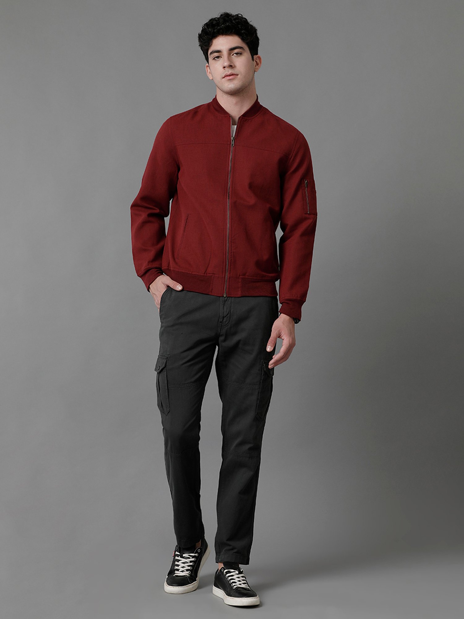 Hummel Blue Regular Fit Solid Jacket